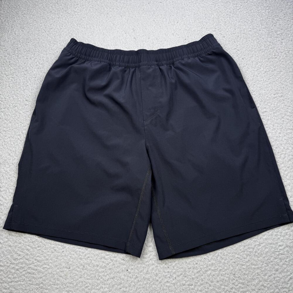 Peloton Shorts Mens Large Black Lined Athletic Training Running Lightweight Gym